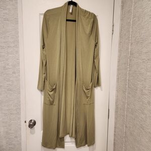 Zenana Outfitters Tan Cardigan Size 1XL Euc